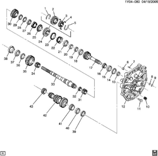 Sprengring Getriebe - Ring  Chevy Cadillac 05 - 12